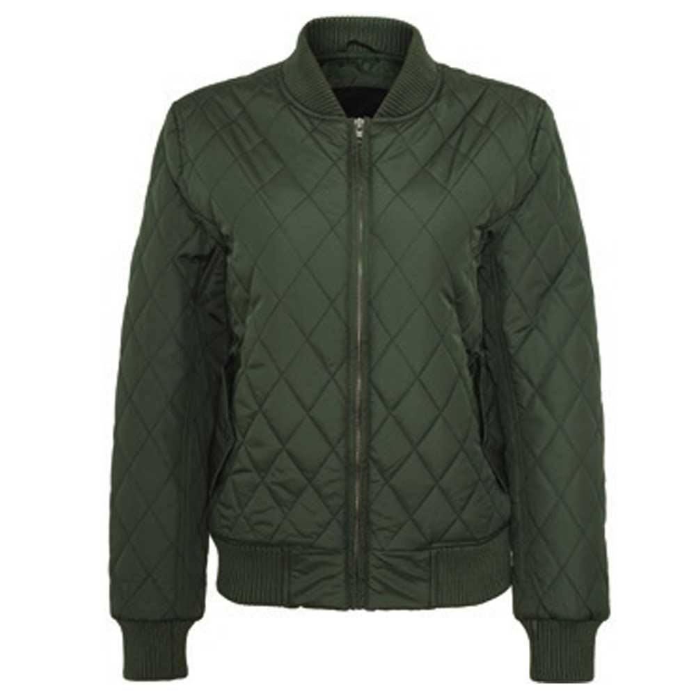 Urban Classics - Diamond Quilt Nylon Jacket - Green Product image
